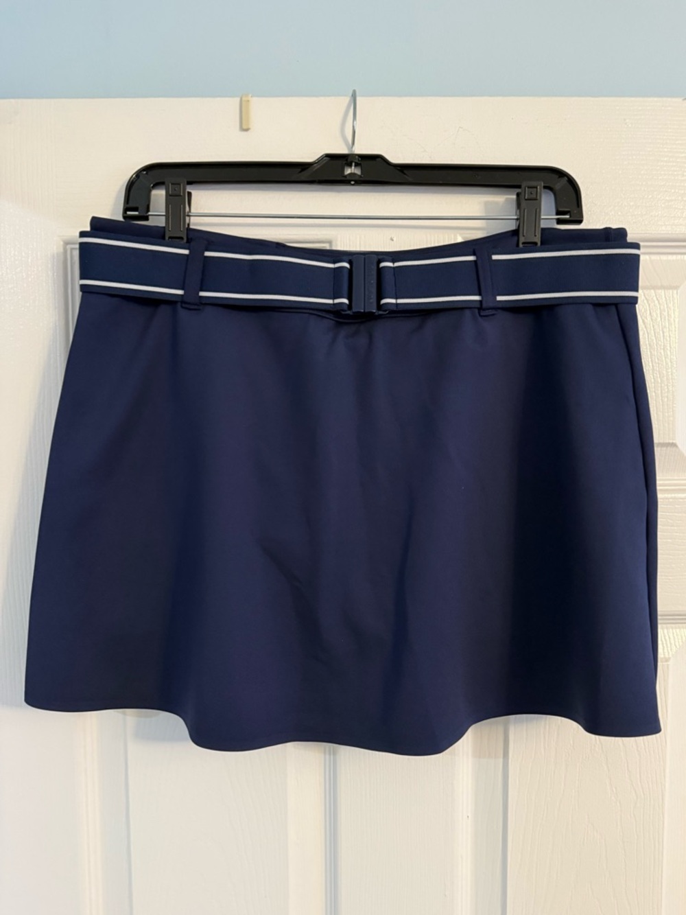 Women’s Greyson Navy Belted A-Line Women's Skort